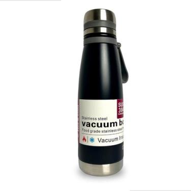 Imagem de Garrafa Termica Moderna 650Ml Inox Aço Inoxidável Cor Preto - Tavolo