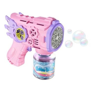 Imagem de Pistola de Bolha de Sabão Automática Máquina de Bolhas com Luz Brinque