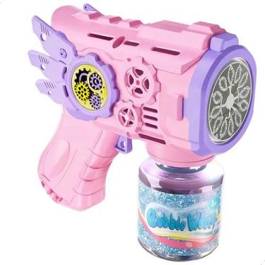 Imagem de Pistola Máquina de Bolha de Sabão Automática com Luz Brinquedo Infanti