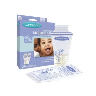 Imagem de Sacos de Armazenamento de Leite Lansinoh c/ 25 unidades com fecho herm