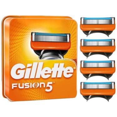 Imagem de Carga para Aparelho de Barbear Gillette Fusion5 4 Unidades