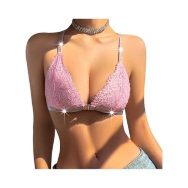 Imagem de Camisola Sexy Feminina Sem Costas Respirável Com Botão Frontal Removív