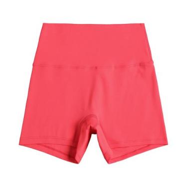 Imagem de Shorts de Yoga Fitness Cintura Alta - Cor Sólida - Leggings para Trein