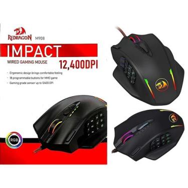 Imagem de Mouse Gamer Redragon M908 RGB MMO / MOBA