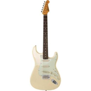 Imagem de Guitarra Elétrica Pro II STG-62 com Corpo em Alder e Captadores single-coil Vintage Whi...