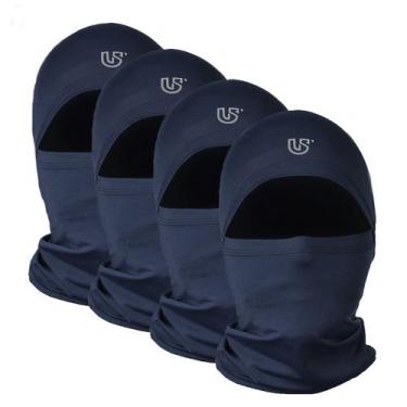 Imagem de Kit 4 Balaclava Touca Ninja Moto Inverno Frio Térmica UV50+ - USUP, Az