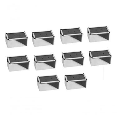 Imagem de Kit 10 Porta Guardanapo H3a para Papel em Aço Inox Deitado Inox Higipack