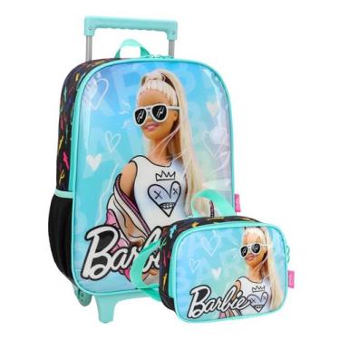 Imagem de Kit Escolar Barbie Mochila de Rodinha + Lancheira AZ