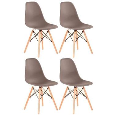 Imagem de Kit 4 Cadeiras Laráz Eames Eiffel Dsw - Fendi - Laraz