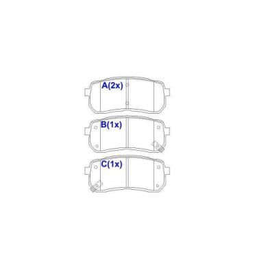 Imagem de Pastilha Freio Traseiro Carnival 2006 a 2011 Syl 3262C