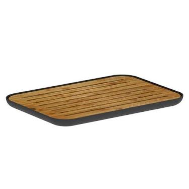 Imagem de Tabua Migalheira em Bambu Lume Preto Fechado 2x23x33cm TMB3000PTF - Ou