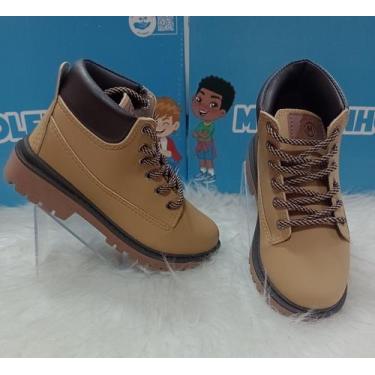 Imagem de Bota Coturno Molekinho Milano 2817-111 Infantil Masculino, Mostarda, 3