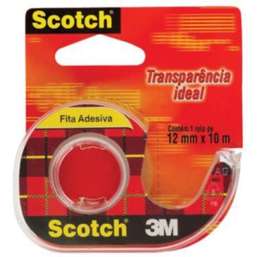 Imagem de Fita Adesiva Durex Transparente 12Mmx10M.C/Aparel 3M