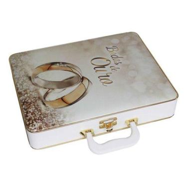Imagem de Álbum Caixa Maleta Bodas De Ouro Para 60 Fotos 20x30 - Pink Days