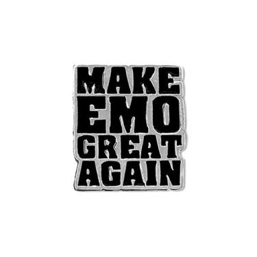 Imagem de Pin de Metal Make Emo Great Again Broches para Mochila e Jaqueta - Pin