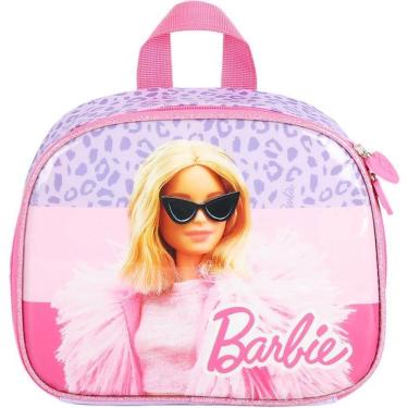 Imagem de Lancheira Térmica Barbie Violeta com Compartimento Térmico Alças Mão e Costas Luxcel