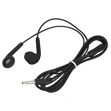 Imagem de Fone de ouvido, fone de ouvido com fio de som HiFi Plug and Play para computador para telefone celular(Preto)