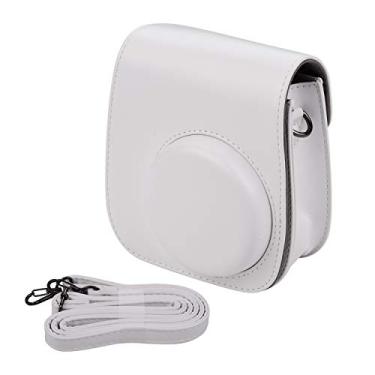 Imagem de Kiboule Suporte de bolsa portátil para câmera instantânea PU com alça de ombro compatível com Fujifilm Fuji Instax Mini 11