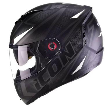 Imagem de Capacete Peels Icon Fast Preto Fosco/Branco