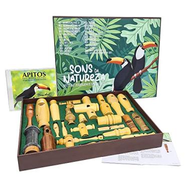 Imagem de Caixa Em Mdf Pintada Com 24 Apitos + Tampa + Cd ( Profissionais), New Art