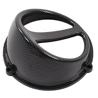 Imagem de Capa de ar para motocicleta Tampa do ventilador de refrigeração do motor motocicleta Substituição do estilo de fibra de carbono para GY6 152QMI 157QMJ