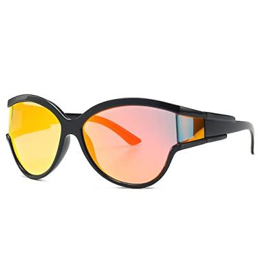 Imagem de Óculos de sol, fotos de moda de rua, olho de gato liso de moldura grande vintage, 3, tamanho único