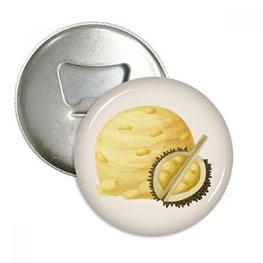 Imagem de Amarelo Durian Ice Cream Ball Picolés Abridor de Garrafas Emblema Multifuncional