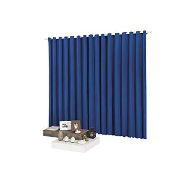 Imagem de Mellindre Cortina Fascinio 4.00m x 2.60m Azul Liso Malha Gel/100% Moderno Cortinas