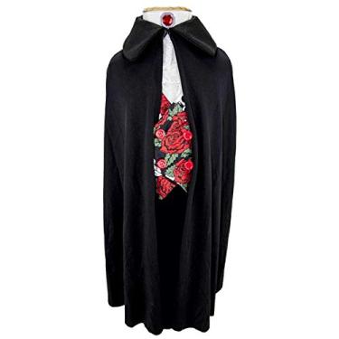 Fantasia Vampiro Conde Drácula Halloween Adulto Masculino