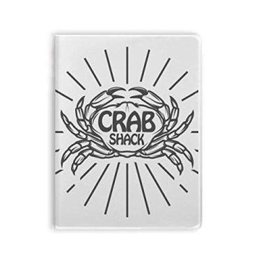 Imagem de Caderno radial para caderno de goma de caranguejo Sketch Marine Organism Diário capa macia