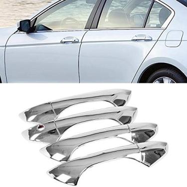 Imagem de 8 peças para exterior de carro, acessórios de decoração para maçaneta lateral para Honda Accord 2008 2012