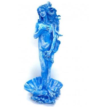 Imagem de Imagem Deusa Afrodite Azul Claro Escultura Resina Estatua 27 Cm