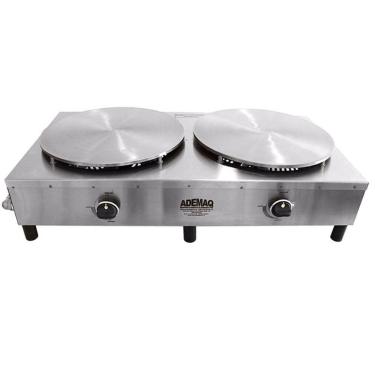 Imagem de Máquina de Crepe Francês a Gás 2 Discos Linha Profissional Ademaq