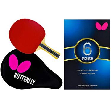 Imagem de Butterfly 603 Ping Pong Paddle Set | 1 Raquete de Tênis de Mesa | 1 Estojo de Ping Pong | Ótimo Adicione à sua mesa de Ping Pong | Torneio Butterfly Ping Pong Paddles | Conjunto de tênis de mesa de alta velocidade e giro