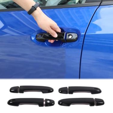 Imagem de Capas de acabamento de maçaneta de porta externa de carro compatíveis com Subaru WRX 2022-2024/Subaru Crosstrek 2023 2024 Capa de maçaneta da porta dianteira traseira do carro capas externas