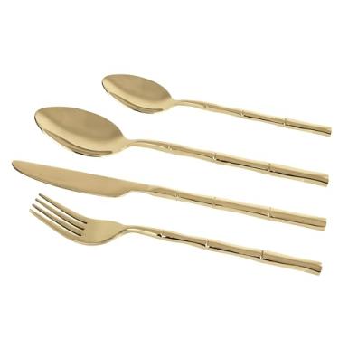 Imagem de Faqueiro em Aço Inox 24 Peças Champanhe Fracalanza - Full Fit