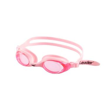 Imagem de Leader Glasses- Óculos de Natação Champion Rosa – Lentes Antiembaçantes, Proteção UV, Vedação Confortável e Ajuste Seguro
