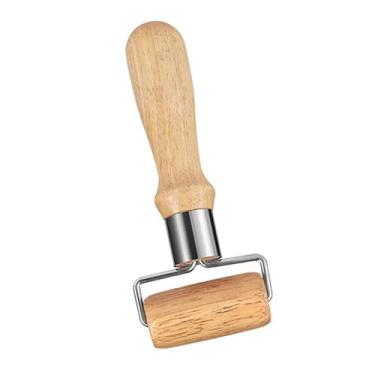 Imagem de Generic Rolo manual de massa de rolo de madeira em forma de T Rolo de pastelaria multifuncional resistente para biscoitos fondant, pequeno