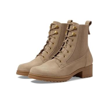Imagem de Cole Haan Bota feminina Camea Wp Combat II tornozelo, Camurça impermeável Dark Latte, 5