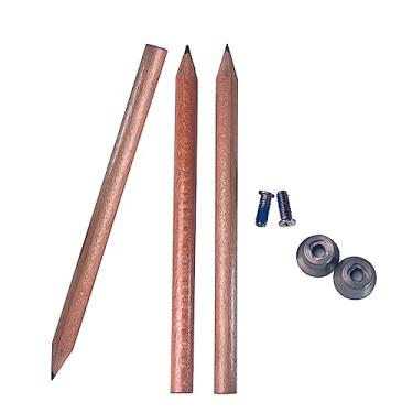 Imagem de YOSELIN O kit de substituição do medidor de marcação de roda inclui 1 cortador de roda, 1 cortador de roda travado, 3 lápis, 2 parafusos M3 medidor de marcação de roda de precisão para marcenaria