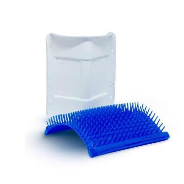 Imagem de Brinquedo Truqys Escova Coçadinha para Gatos Azul - Truqys Pet