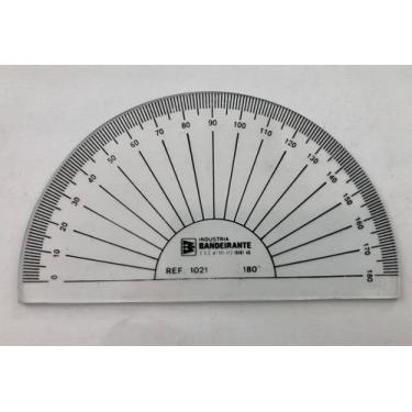 Imagem de Transferidor 180º x 12 cm com 25  unidades Bandeirantes