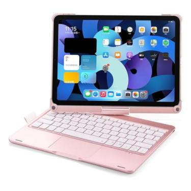 Imagem de Capa Com Teclado Inteligente Backlit Toque Flip Giratório 360° Ipad Pro 12.9 Polegadas