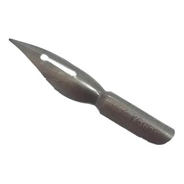 Imagem de Antiga Pena De Caligrafia Dorda Argentina - coisasdopassado