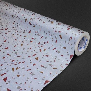 Imagem de Papel de Parede Lavavél Autoadesivo Alltak Decor Terrazzo Amazonita 1,