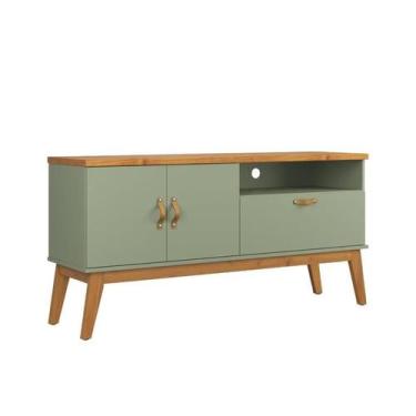 Imagem de Rack / Bancada SI Estlio Retrô  1.40m Para TV ATé 55'' Cor Alecrim / C