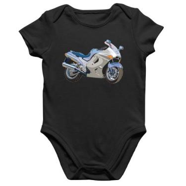 Imagem de Body Bebê Algodão Motorcycle - Foca na Moda, Preto, G