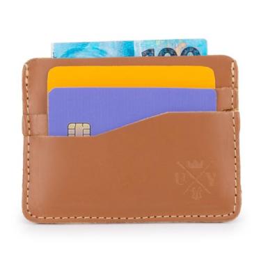 Imagem de Carteira Slim Couro Simples Compacta Porta Cartões E Notas - Use Young