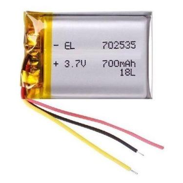Imagem de Bateria 3 Fios 702535  C/ 700mah 7mmx25mmx35mm 3,7v Nova - KMIG
