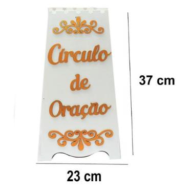 Imagem de Gazofilácio CÍRCULO DE ORAÇÃO Igreja Em Mdf 3mm Pintado - MARANATA SHO